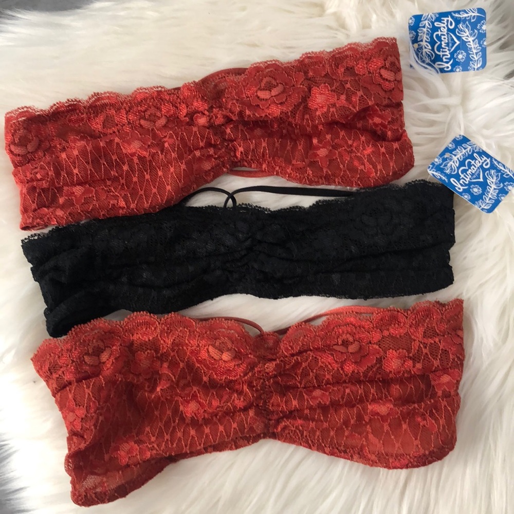 3 PCS Free People Lace Bralette